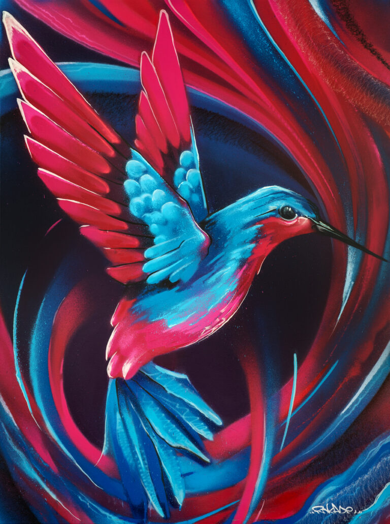 Les Colibris : fresque collaborative racontée
